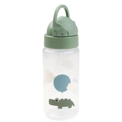 Done by Deer Repas | Gourde Avec Paille Happy Clouds Vert - 350 Ml