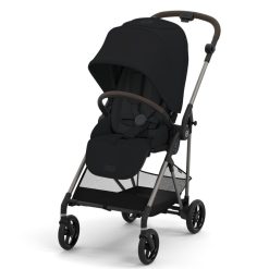 Cybex Poussette Citadine | Poussette Citadine Melio 4 Chassis Tpe - Magic Black