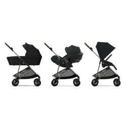 Cybex Poussette Citadine | Poussette Citadine Melio 4 Chassis Tpe - Magic Black