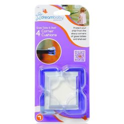 Dreambaby Securite Domestique | Lot De 4 Protections D'Angles Pour Meubles En Verre - Transparent