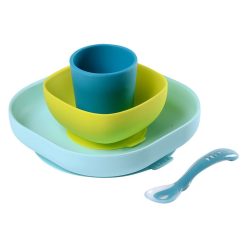 BÉABA Repas | Set De Vaisselle 4 Pieces - Blue