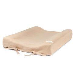 Nobodinoz Matelas Et Housse A Langer | Housse De Matelas A Langer Lin Francais - Sand