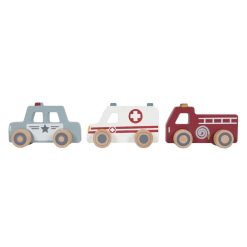 Little Dutch Mes Premiers Jouets | Lot De 3 Vehicules D'Urgence