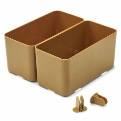 Liewood Rangement | Lot De 2 Bacs De Rangement Jamal L - Golden Caramel