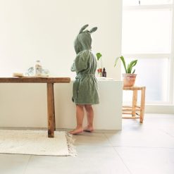 Jollein Sortie De Bain Personnalisee | Peignoir De Bain Ash Green - 1/2 Ans