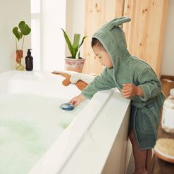 Jollein Sortie De Bain Personnalisee | Peignoir De Bain Ash Green - 1/2 Ans