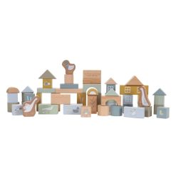 Little Dutch Mes Premiers Jouets | Blocs De Construction En Bois - Bleu