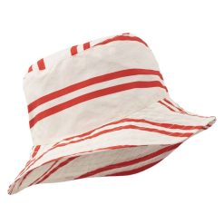 Liewood Casquettes Et Bobs | Bob Damon Stripes Creme De La Creme Apple Red - 3/6 Mois