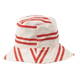 Liewood Casquettes Et Bobs | Bob Damon Stripes Creme De La Creme Apple Red - 3/6 Mois