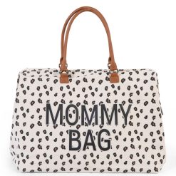 Childhome Sac A Langer | Mommy Bag Large Canvas - Leopard