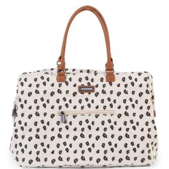 Childhome Sac A Langer | Mommy Bag Large Canvas - Leopard