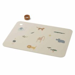 Liewood Repas | Set De Table Jude - Safari Sandy Mix