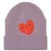 LÄSSIG Accessoires Bebe | Bonnet Little Gang Coeur Lavande - 1/3 Ans