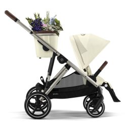 Cybex Poussette Citadine | Poussette Evolutive Gazelle S Chassis Taupe - Seashell Beige