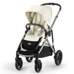 Cybex Poussette Citadine | Poussette Evolutive Gazelle S Chassis Taupe - Seashell Beige