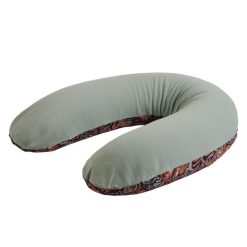 Candide Allaitement | Coussin De Maternite Et D'Allaitement Jersey - Floral Vert De Gris