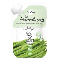 Popote Nourriture Bebe | Gourde Repas Bio Haricots Verts - 120 G