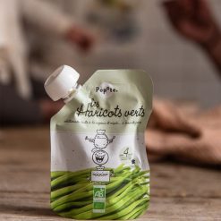 Popote Nourriture Bebe | Gourde Repas Bio Haricots Verts - 120 G