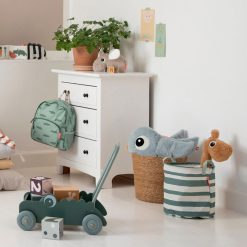 Done by Deer Rangement | Lot De 3 Paniers De Rangement - Happy Clouds Vert