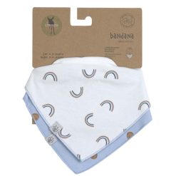 LÄSSIG Bavoir | Lot De 2 Bavoirs Bandana Happy Rascals Smile - 0/24 Mois