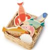 Tender Leaf Toys Mes Premiers Jouets | Le Panier Du Marche - Fruits De Mer