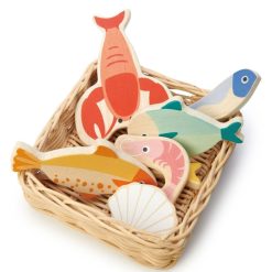 Tender Leaf Toys Mes Premiers Jouets | Le Panier Du Marche - Fruits De Mer