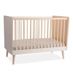 Moulin Roty Meuble Bebe | Lit Bebe Evolutif Taupe - 60 X 120 Cm