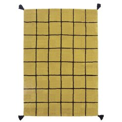 Lilipinso Decoration | Tapis Quadrillage Moutarde - 120 X 170 Cm