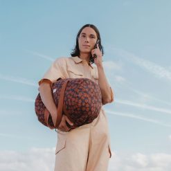 Nobodinoz Sac A Langer | Sac Weekend Paris-Tokyo - Maroon Poppies