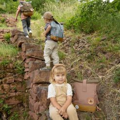 LÄSSIG Bagagerie Enfant | Sac A Dos Mini Rolltop - Noisette