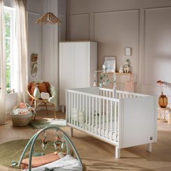 Sauthon Meuble Bebe | Little Big Bed Evolutif Eleonore Blanc - 70 X 140 Cm