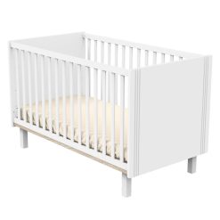 Sauthon Meuble Bebe | Little Big Bed Evolutif Eleonore Blanc - 70 X 140 Cm