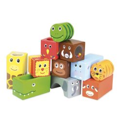 Vilac Mes Premiers Jouets | Cubes Animaux De La Savane