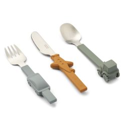 Liewood Repas | Lot De 3 Couverts Tove - Blue Fog Mix