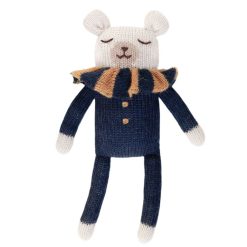 Main Sauvage Doudou | Doudou Ours - Combinaison Bleu Marine