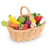 Janod Mes Premiers Jouets | Panier De 24 Fruits Et Legumes