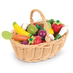 Janod Mes Premiers Jouets | Panier De 24 Fruits Et Legumes