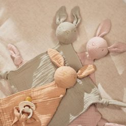 Jollein Doudou | Doudou Attache Sucette Lapin - Moonstone