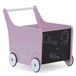 Childhome Trotteur & Porteur | Chariot De Marche En Bois - Rose