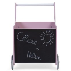 Childhome Trotteur & Porteur | Chariot De Marche En Bois - Rose