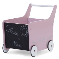 Childhome Trotteur & Porteur | Chariot De Marche En Bois - Rose