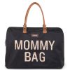 Childhome Sac A Langer | Mommy Bag Large - Noir Et Or