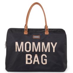 Childhome Sac A Langer | Mommy Bag Large - Noir Et Or