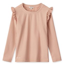 Liewood Accessoires Bebe | Tee-Shirt De Bain Tenley Stripes Tuscany Rose Sandy - 24 Mois