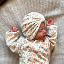 Bonjour Little Robe & Combinaison | Combinaison Bebe Jour Et Nuit Velours Californian Poppy - 6 Mois