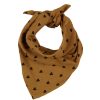 Atelier Wagram Foulards | Lange Foulard - Coeurs Camel