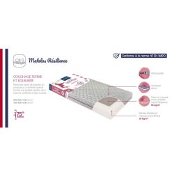 Candide Literie Bebe | Matelas Resilience - 60 X 120 Cm