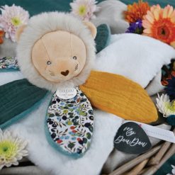 Doudou et Compagnie Doudou | Doudou Petale Lion Boh'Aime - Blanc