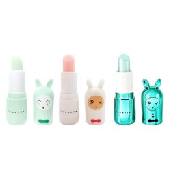 inuwet Cosmetique Enfant | Trio De Baumes A Levres Lapin Seashell - 3 X 3,5 G