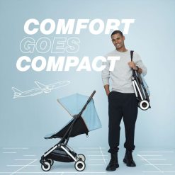 Cybex Poussette Compacte | Poussette De Voyage Ultra-Compacte Orfeo - Lava Grey